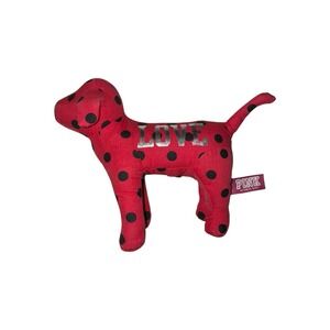 Victoria's Secret PINK Dog Limited‎ Edition Mini Red And Black Polka Dot Puppy